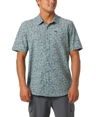 O'neill Men's Regular-fit Short-sleeve Shirt In Blue