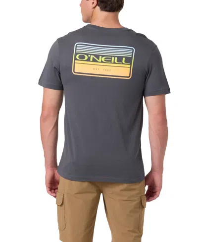 O'neill Men's Regular-fit Graphic T-shirt In Dark Shadow