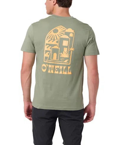 O'neill Men's Regular-fit Graphic T-shirt In Sage