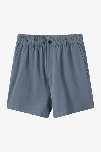 O'neill Men's Reserve Light Check Elastic Waist 18" Hybrid Shorts In Blue