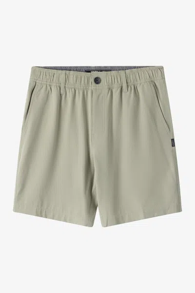 O'neill Men's Reserve Light Check Elastic Waist 18" Hybrid Shorts In Neutral
