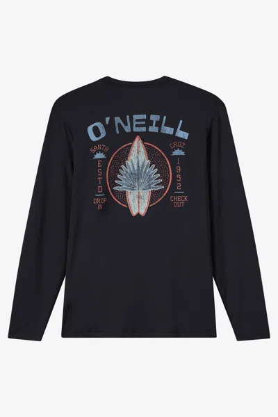 O'neill Men's Retro Fish Upf Long Sleeve T-shirt In Black