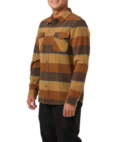 O'neill Men's Richmond Flannel Shirt In Brown