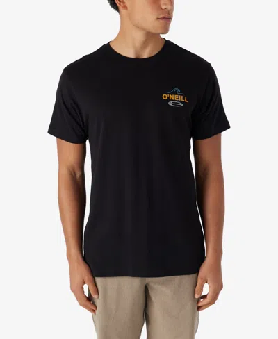 O'neill Men's Rip Tide Standard Fit T-shirt In Black
