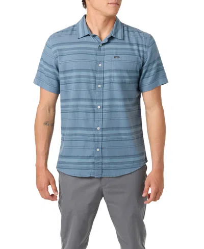 O'neill Men's Seafaring Stripe Stretch Shirt In Blue