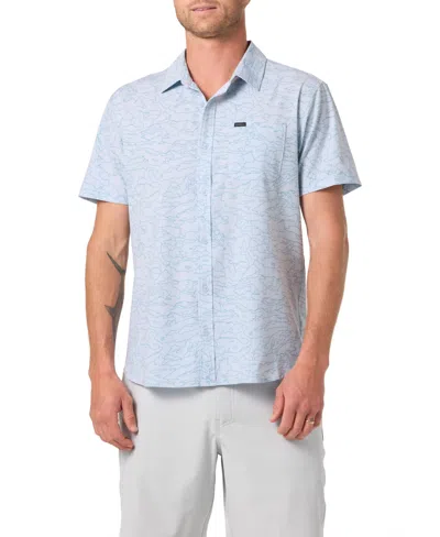 O'neill Men's Short-sleeve Button-up Shirt In Blue