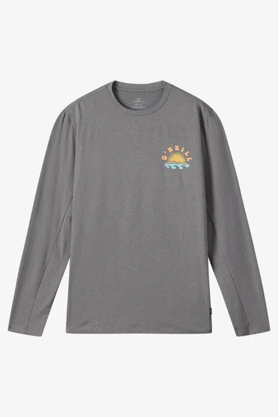 O'neill Men's Solar Scenic Upf Long Sleeve T-shirt In Gray