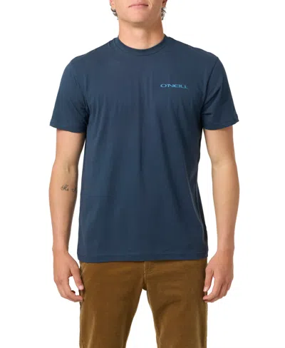 O'neill Men's Stacked Crewneck T-shirt In Blue