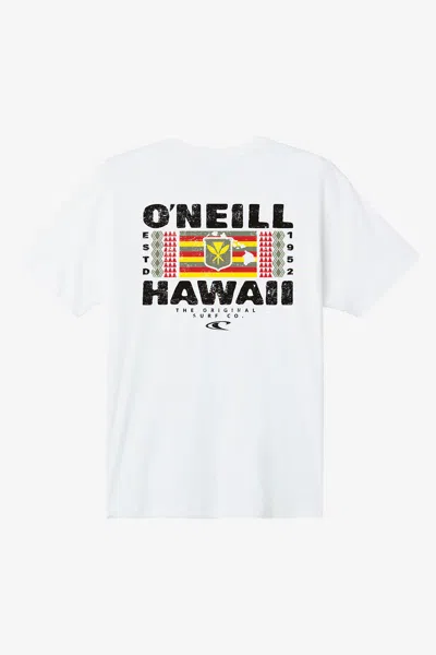 O'neill Men's Stacker Hawaii Classic T-shirt In White