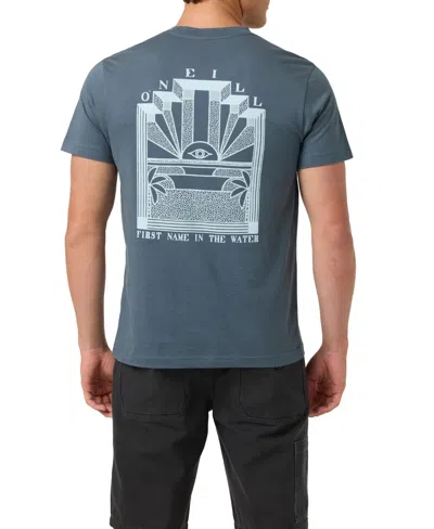 O'neill Men's Sun Eye Classic Silhouette Crewneck T-shirt In Gray