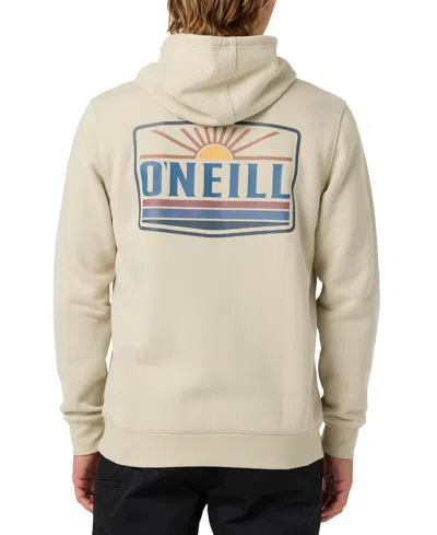 O'neill Men's Sun Supply Pullover Hooded Graphic-fleece Hoodie In Sand
