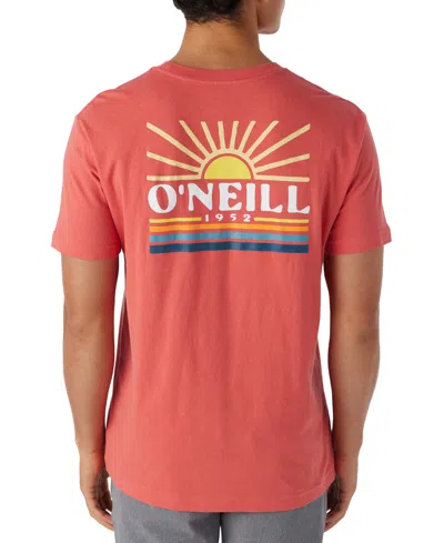 O'neill Men's Sun Supply Standard Fit T-shirt In Hot Red