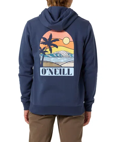 O'neill Men's Sun Waves Graphic Cotton Pullover In White