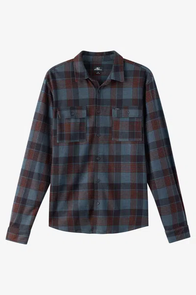 O'neill Men's Sutton Flannel Long Sleeve Shirt In Black