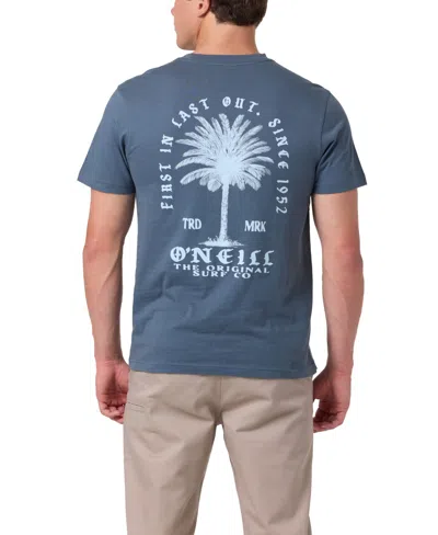 O'neill Men's Tag Line Classic Short-sleeve T-shirt In Dark Slate