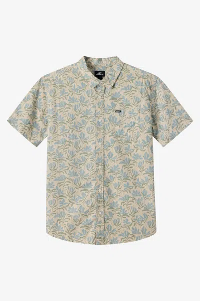 O'neill Terrace Print Short Sleeve Button-up Shirt In Multi