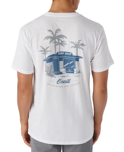 O'neill Men's The Surf Shop Relaxed Fit Short-sleeve Crewneck T-shirt In White