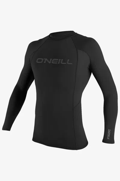 O'neill Men's Thermo-x Long Sleeves Crew Top In Black