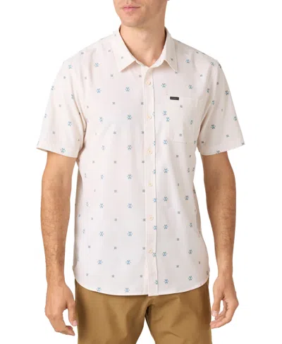 O'neill Men's Traveler Traverse Short Sleeve Relaxed Shirt In White