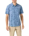 O'neill Men's Traveler Ultraviolet Protection Factor Short Sleeve Relaxed Shirt In Blue