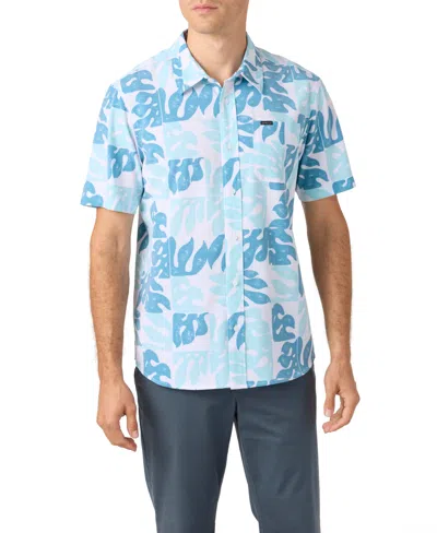 O'neill Men's Traveler Ultraviolet Protection Factor Short Sleeve Relaxed Shirt In Blue