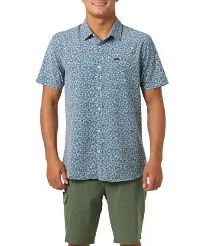 O'neill Men's Traveler Ultraviolet Protection Factor Short Sleeve Standard Shirt In Green