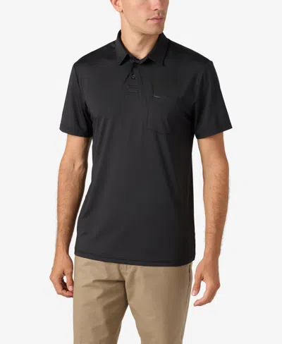 O'neill Men's Traveler Upf Short Sleeve Polo Shirt In Black