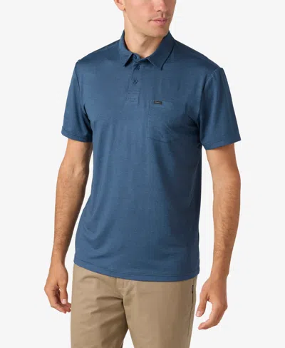 O'neill Men's Traveler Upf Short Sleeve Polo Shirt In Navy Heather
