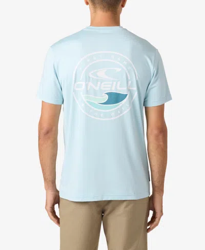 O'neill Men's Traveler Upf Short Sleeve T-shirt In Heather Light Blue