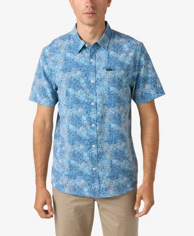 O'neill Men's Traveler Upf Traverse Short Sleeve Shirt In Indigo