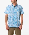 O'neill Men's Traveler Upf Traverse Short Sleeve Standard Shirt In Blue