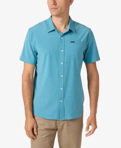 O'neill Men's Traveler Upf Traverse Solid Short Sleeve Shirt In Stormy