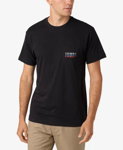 O'neill Men's Triple Stack Pocket Tee In Black
