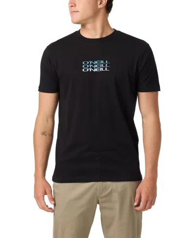 O'neill Men's Triple Stack Short-sleeve T-shirt In Black
