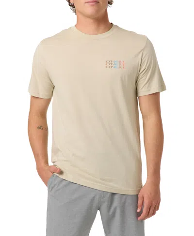 O'neill Men's Triple Stack Short-sleeve T-shirt In Lt Khaki