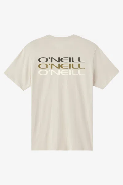 O'neill Men's Triple Stack Standard Fit T-shirt In White