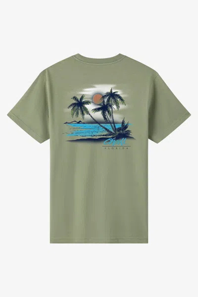 O'neill Men's Tropics Florida Classic T-shirt In Green