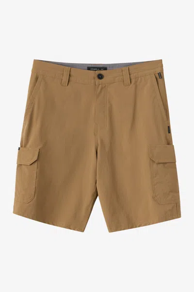 O'neill Men's Trvlr Cargo 20" Hybrid Shorts In Brown