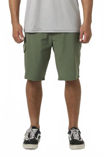 O'neill Men's Trvlr Cargo Shorts In Dark Olive In Green