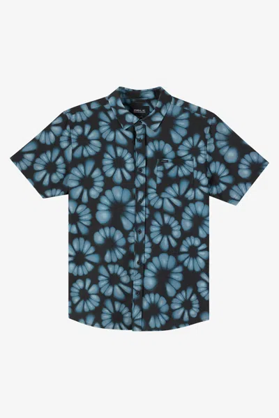 O'neill Men's Trvlr Perforated Print Standard Shirt In Black