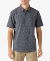 O'neill Men's Trvlr Short Sleeve Printed Button-front Performance Shirt In Graphite