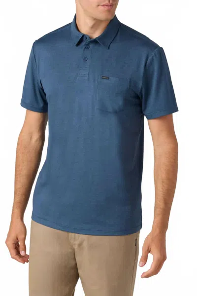 O'NEILL MEN'S UPF POLO SHIRT IN NAVY HEATHER