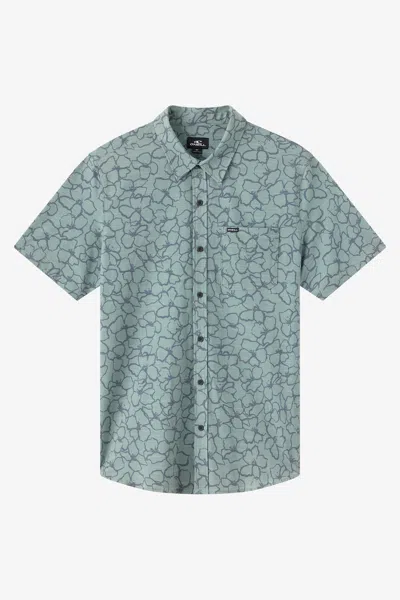 O'neill Men's Upf Slub Relaxed Fit Shirt In Gray