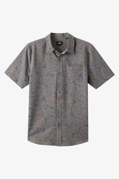 O'neill Men's Upf Slub Relaxed Fit Shirt In Gray