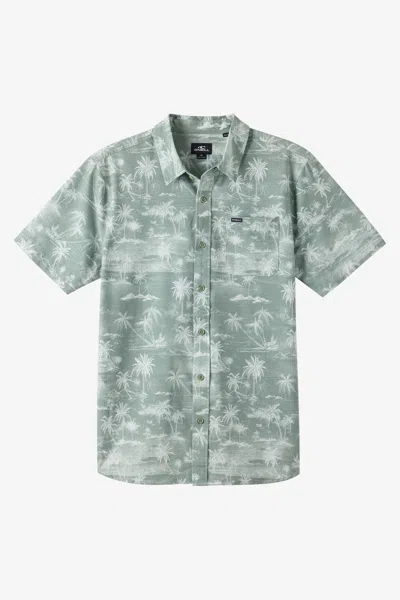 O'neill Men's Upf Slub Relaxed Fit Shirt In Green