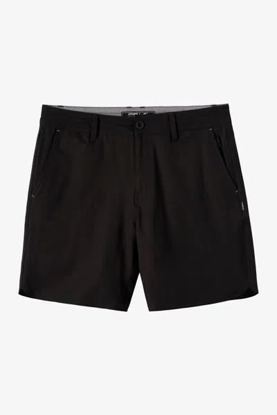 O'neill Men's Utility Scallop Hybrid 18" Hybrid Shorts In Black