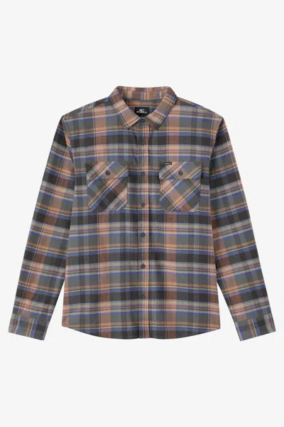 O'neill Men's Winslow Flannel Long Sleeve Shirt In Multi