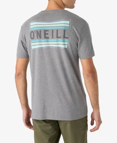 O'neill Men's Working Stiff Graphic Tees In Heather Grey