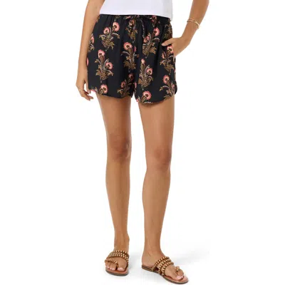 O'neill Millie Block Print Floral Shorts In Multi