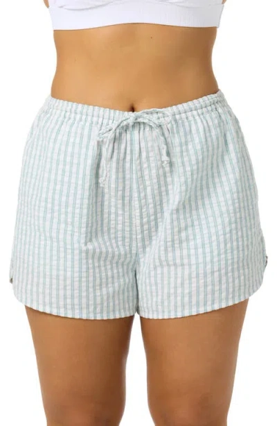 O'neill Millie Cotton Seersucker Cover-up Shorts In Multi